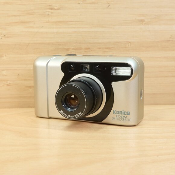 Vintage Konica Zoom FR735 R Point and Shoot 35mm Film Camera / Tested & Working - Picture 3 of 8